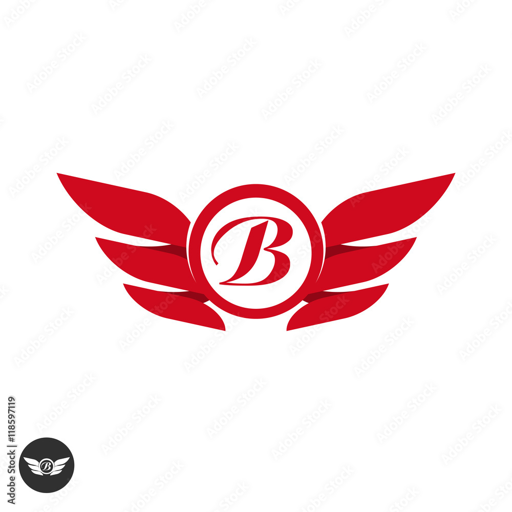 Wings logo element vector template design isolated on white background