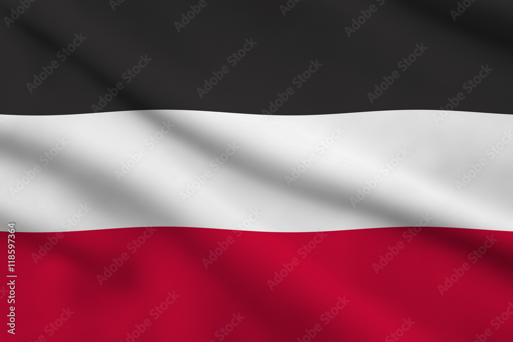 Flag of German Empire (till 1918) - obrazy, fototapety, plakaty 