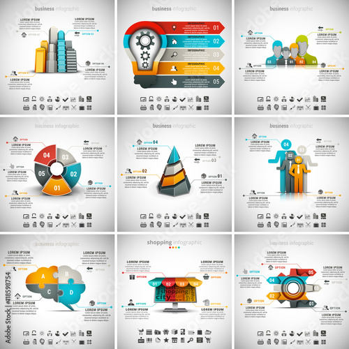 9 in 1  Infographics Bundle