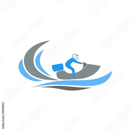 water sport logo icon Vector