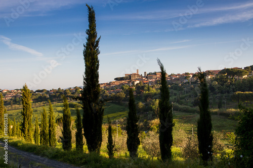 Montescudaio  Tuscany  Italy   view of the ancient village