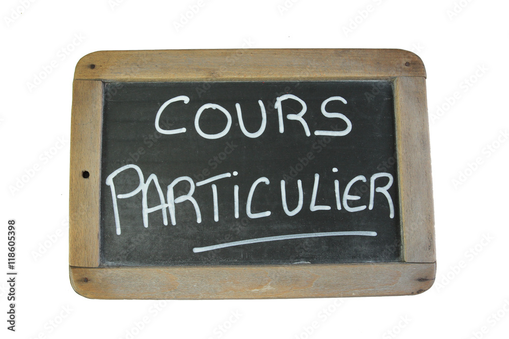Obraz premium ardoise cours particulier 19082016