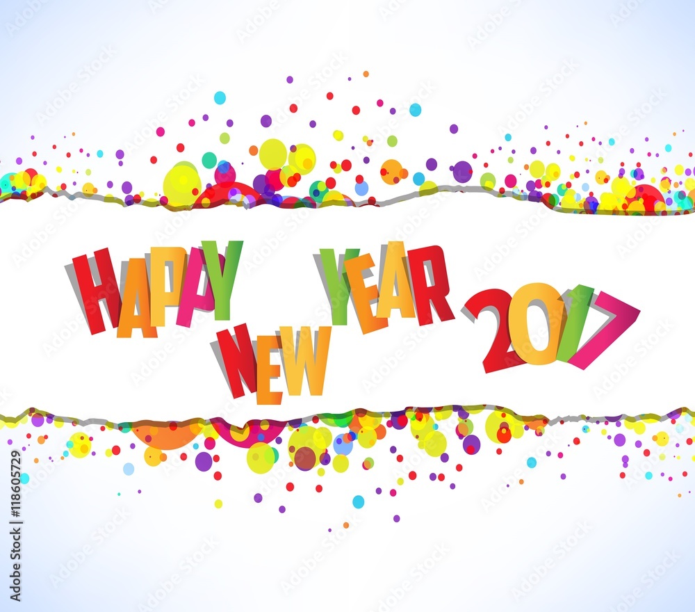 Happy new year 2017. Abstract colorful background Happy new year 2017. Abstract colorful background