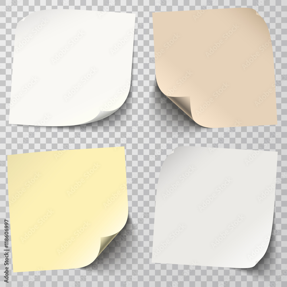 colored sticky notes collection
