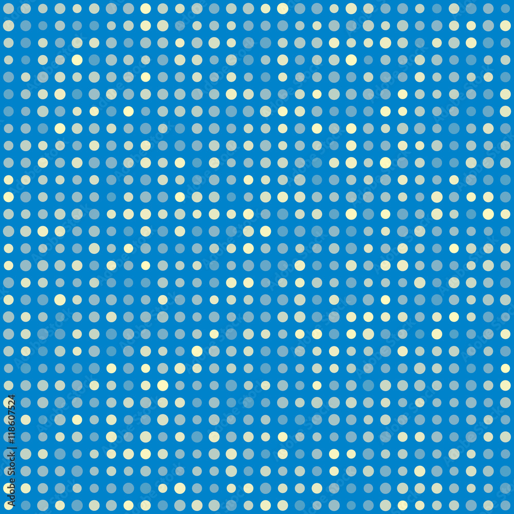 Blue pattern of multiples dots.