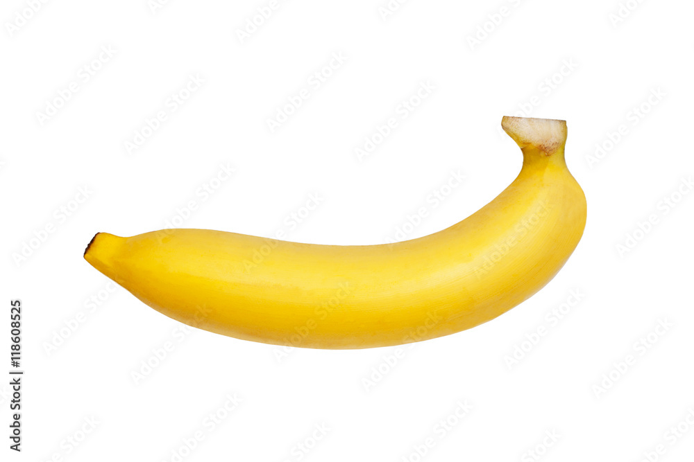 Banana  over white background