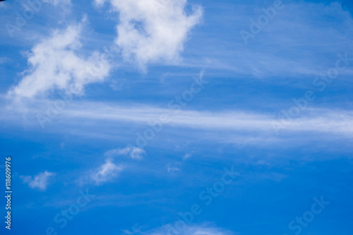 Beautiful blue sky with cloud for background
