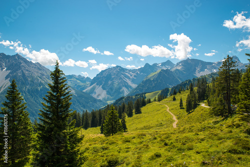 Brandnertal, small beautiful valley in Vorarlberg, Austria