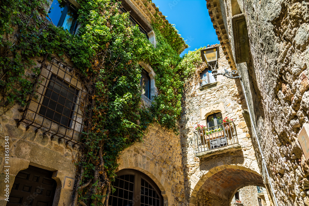 Obraz premium rural village of pals at catalonia, spain