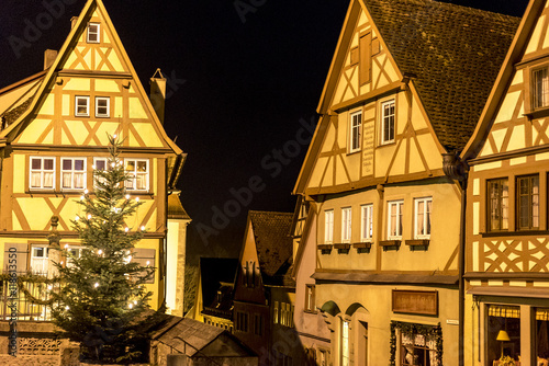 Nächtliches Plönlein in Rothenburg ob der Tauber 