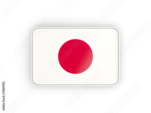 Free Download Flag of japan, rectangular icon - GFXLoad