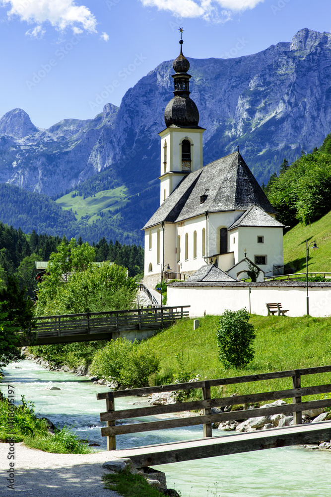 Church of Ramsau in Bavaria