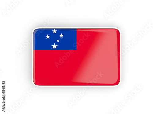 Free Download Flag of samoa, rectangular icon - GFXLoad