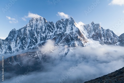 View of Lobuche Peak from Kala Patthar  Solu Khumbu  Nepal