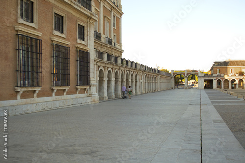 Arcade in south facade of the Palace of Aranjuez