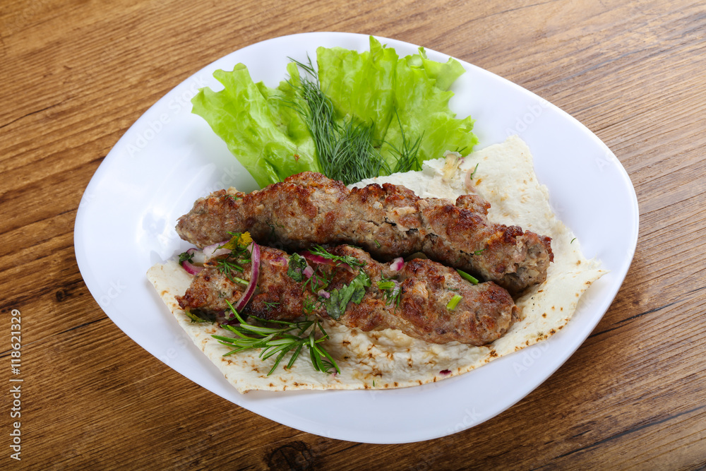 Lamb kebab