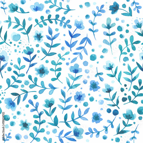 Pattern color flowers watercolor background for textures. Abstract watercolor background