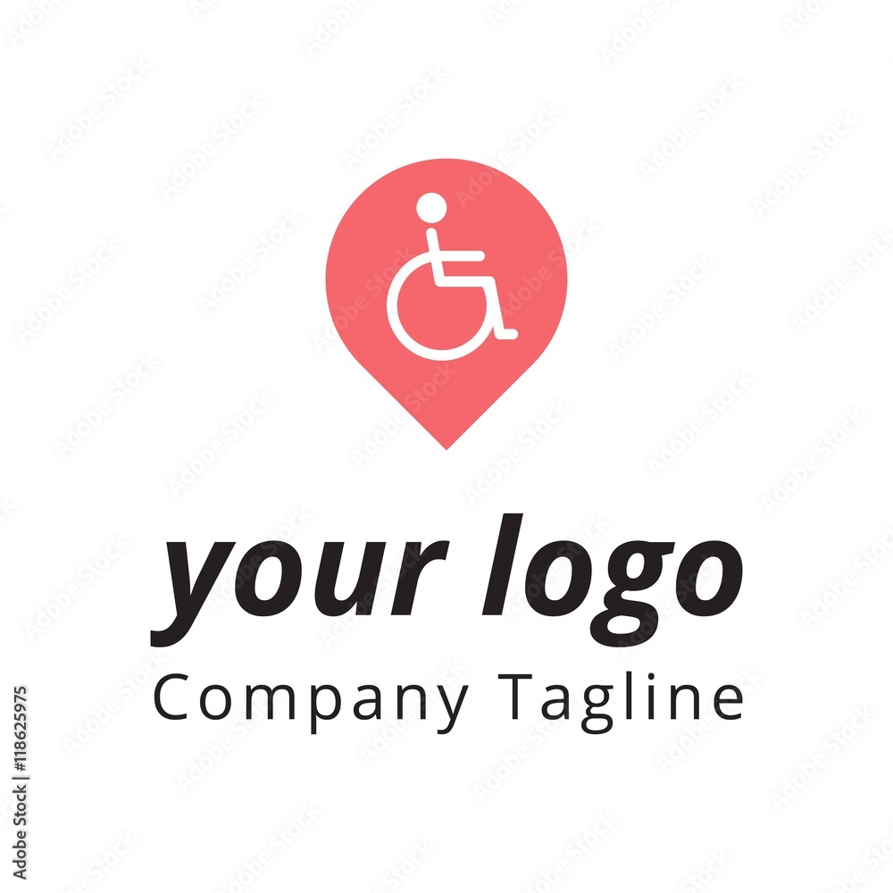 Disability Pin  Logo