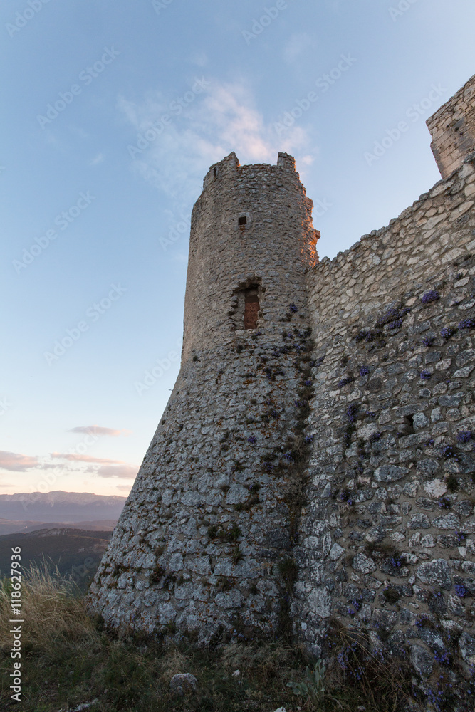 Rocca Calascio, Lady Hawk Fortress, in Abruzzo, L'Aquila, Italy