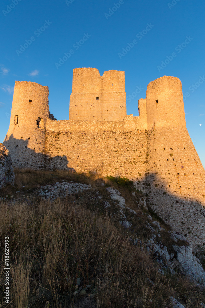 Rocca Calascio, Lady Hawk Fortress, in Abruzzo, L'Aquila, Italy