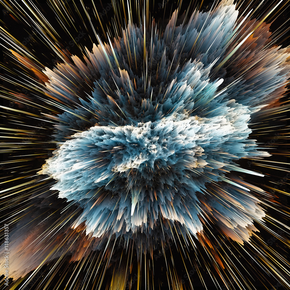 Obraz premium Colorful galaxy clouds and big bang abstract star texture