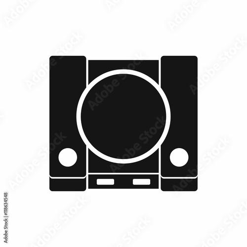 PlayStation icon in simple style on a white background