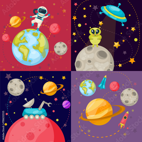 Four Space Icon Set