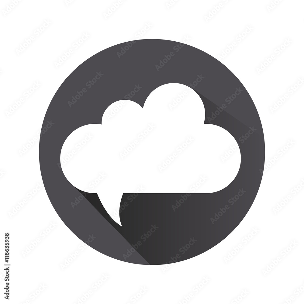 flat design thought bubble icon vector illustration flat design thought bubble icon vector illustration