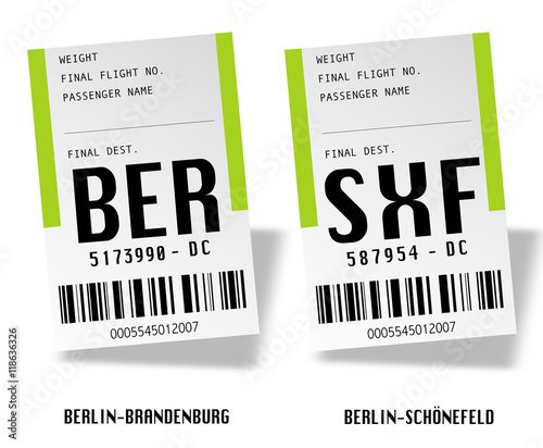 Berlin airport tag bags 1 - Germany / Deutschland