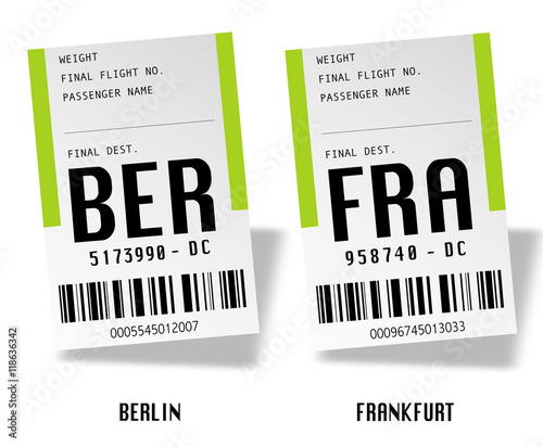Airport tag bags - Germany