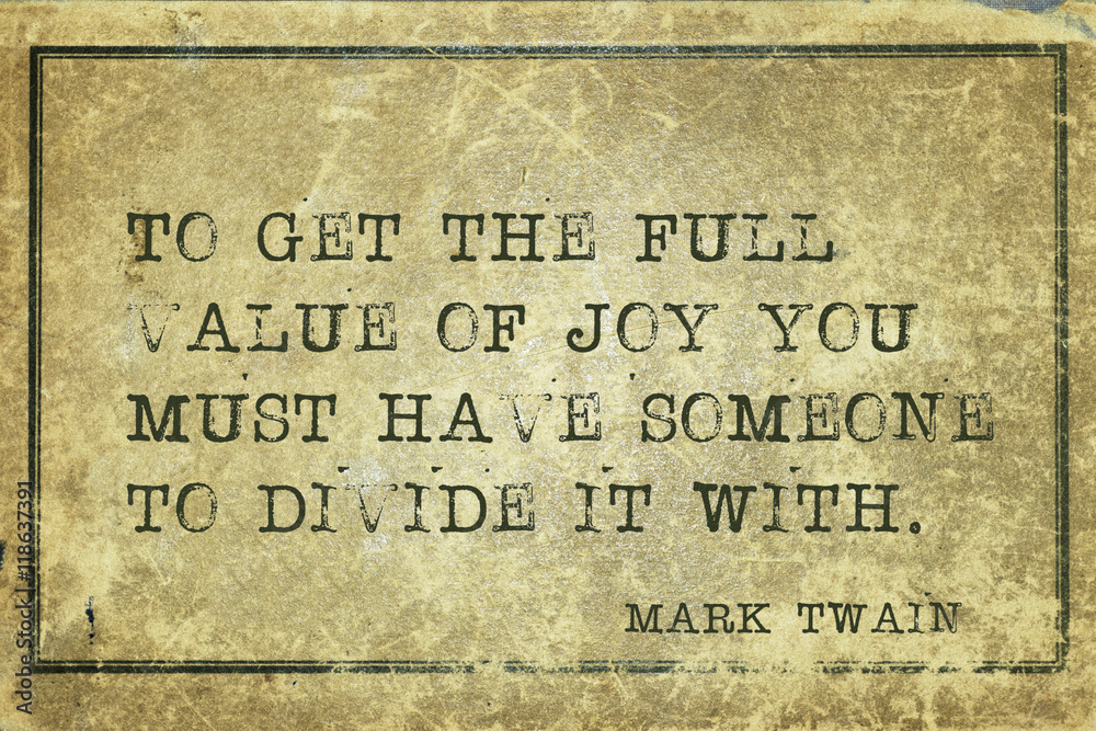 value of joy Twain