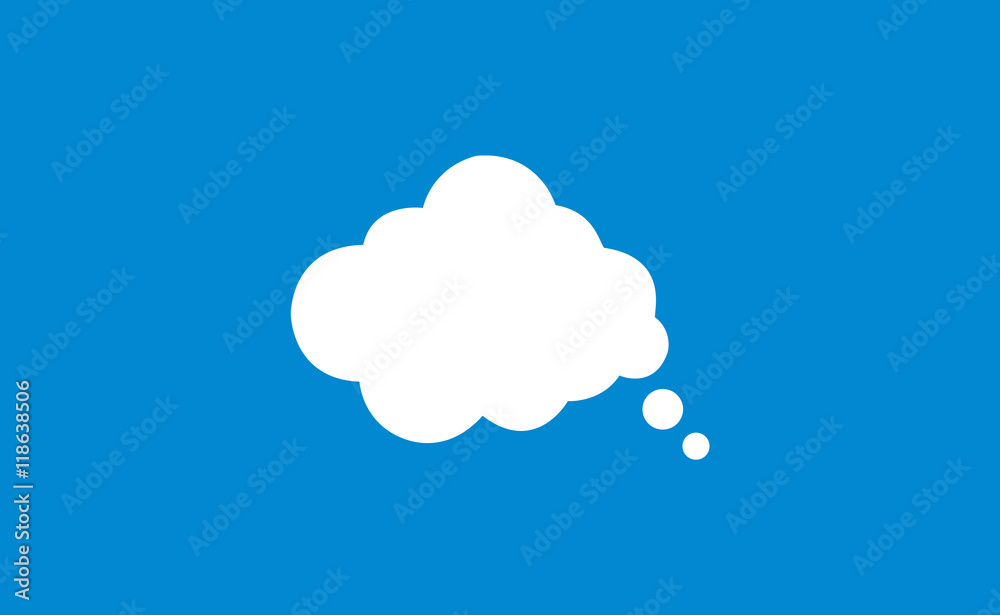 Vector cloud weather icon on flat background Vector cloud weather icon on flat background