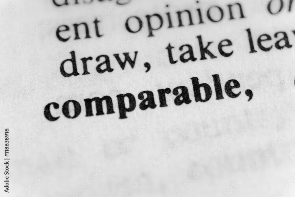 Comparable Comparable
