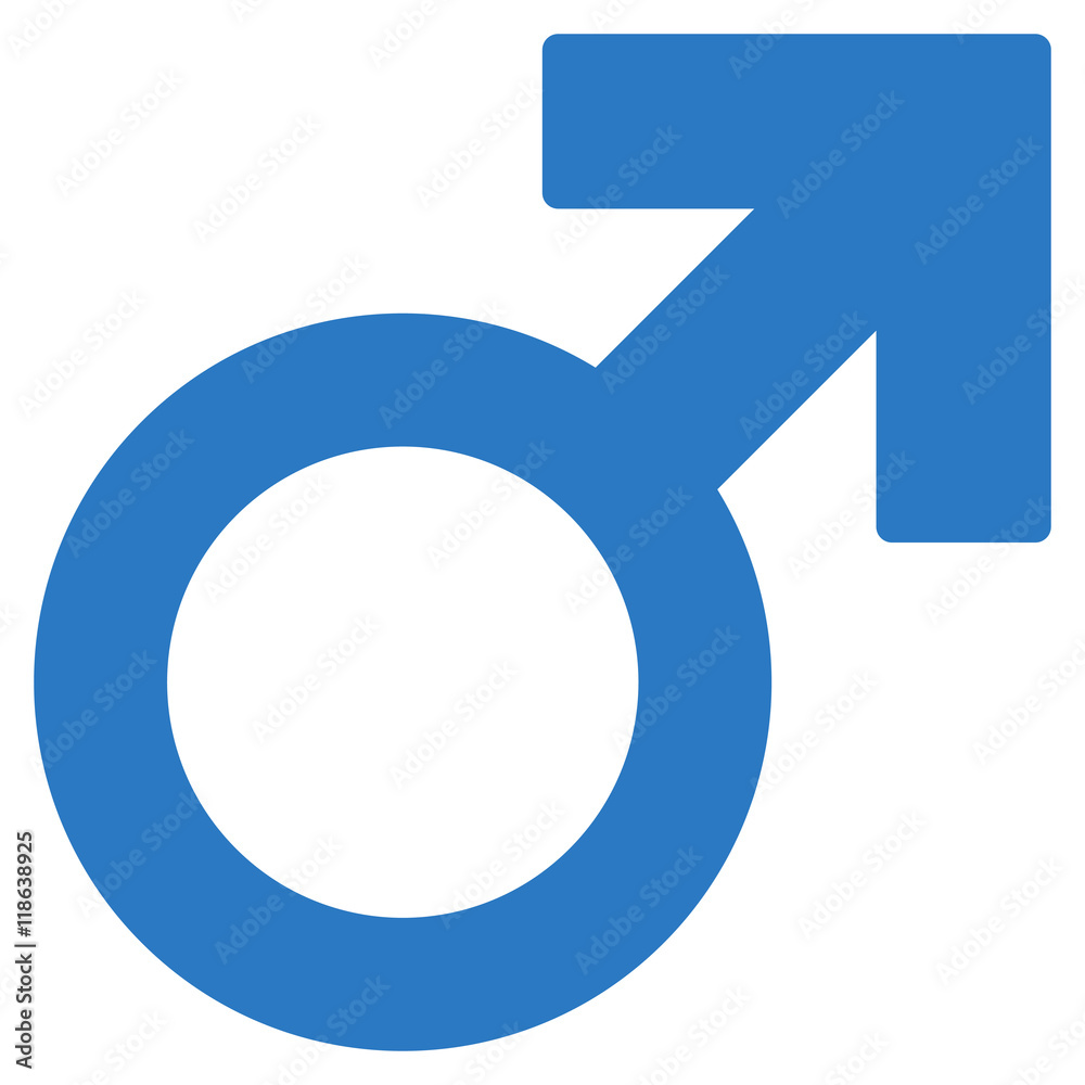 Mars Symbol icon. Vector style is flat iconic symbol with rounded