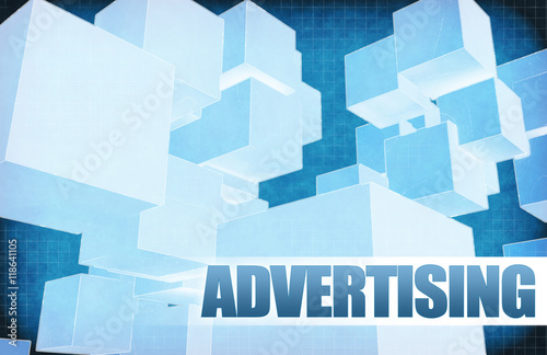 Advertising on Futuristic Abstract