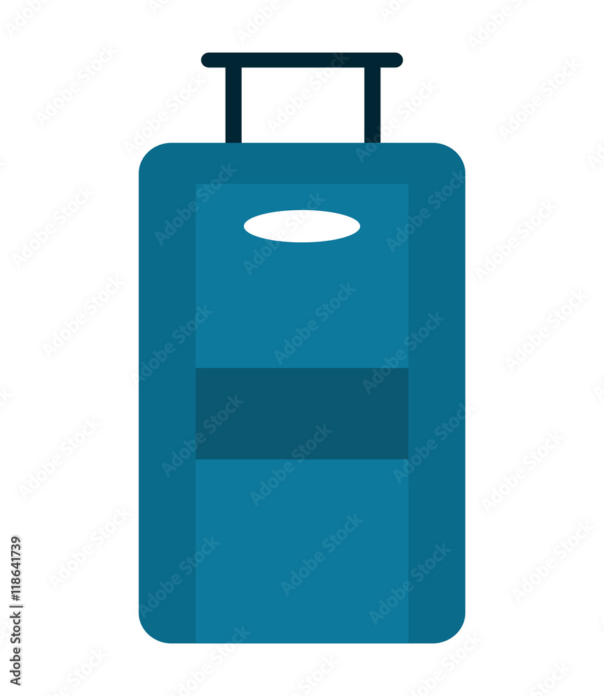 flat design travel suitcase icon vector illustration flat design travel suitcase icon vector illustration