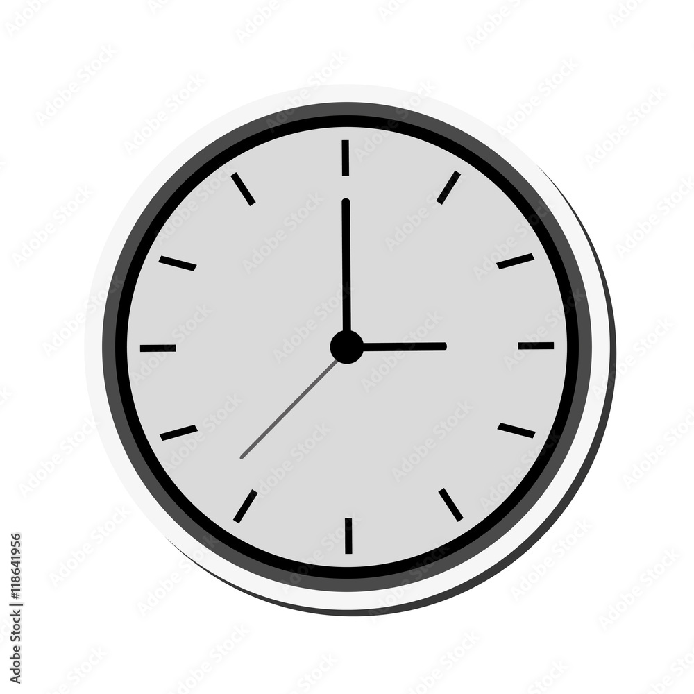 flat design wall clock icon vector illustration flat design wall clock icon vector illustration