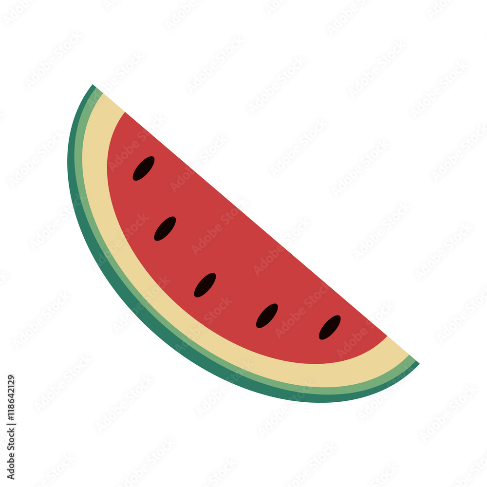 watermelon organic healthy natural food icon. Flat and Isolated illustration. Vector illustration watermelon organic healthy natural food icon. Flat and Isolated illustration. Vector illustration