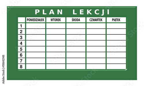plan lekcji