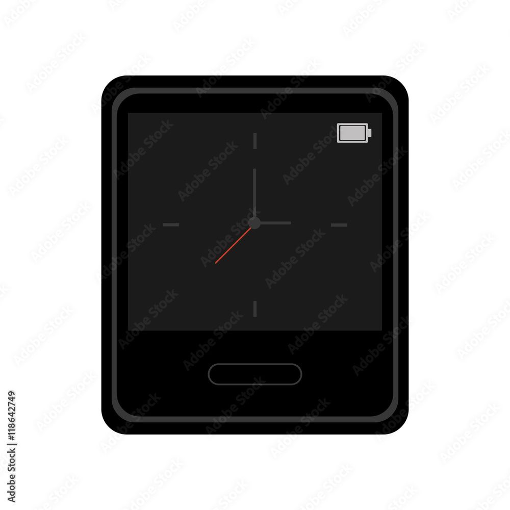 clock gadget time technology icon. Flat and Isolated design. Vector illustration clock gadget time technology icon. Flat and Isolated design. Vector illustration