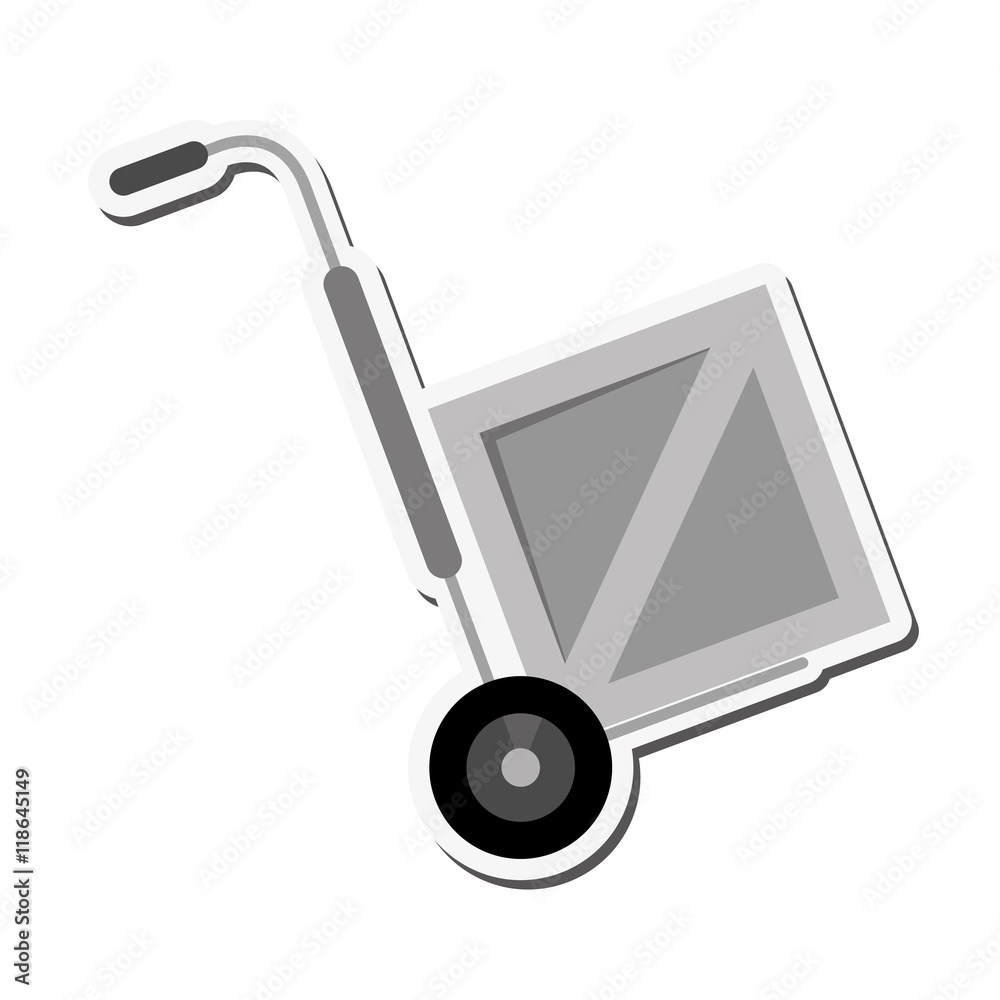 box package delivery shipping icon. Flat and Isolated design. Vector illustration
