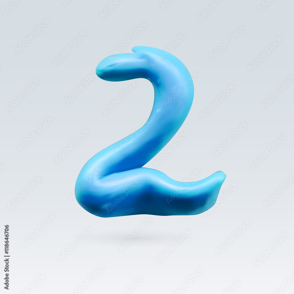 Fototapeta premium Color Plasticine Figure