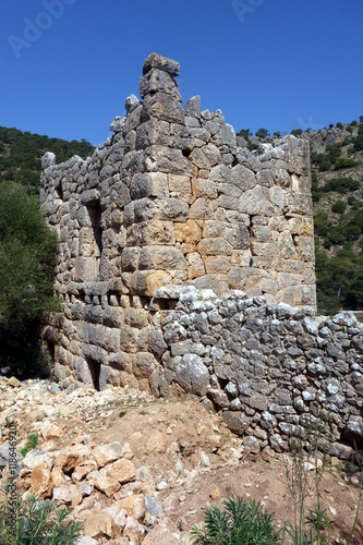 Ancient Ruine Of Pydnai Fortress, Lycia, Turkey