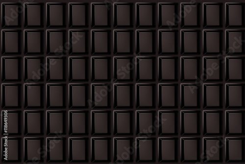Vector background of dark chocolate bar.