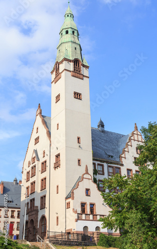 Szczecin - zabytkowy Gmach rektoratu Pomorskiej Akademii Medycznej wybudowany w 1905 roku w stylu północno-niemieckiego renesansu