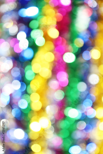 Colorful blur lights bokeh background, Christmas lights bokeh ba