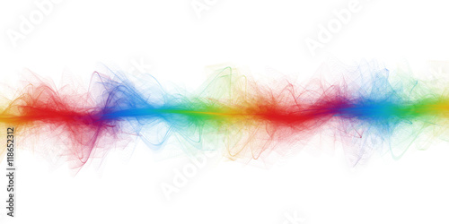 Beautiful detailed wave of color