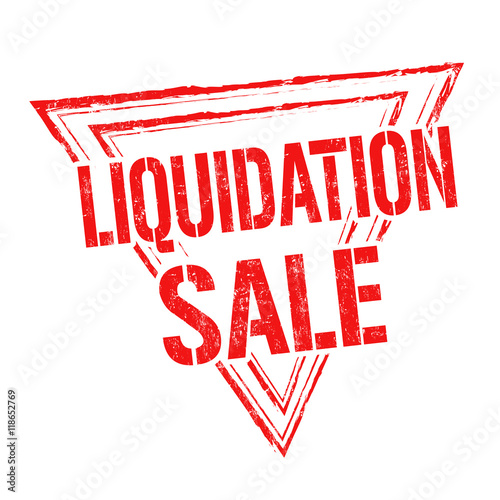 Liquidation sale stamp