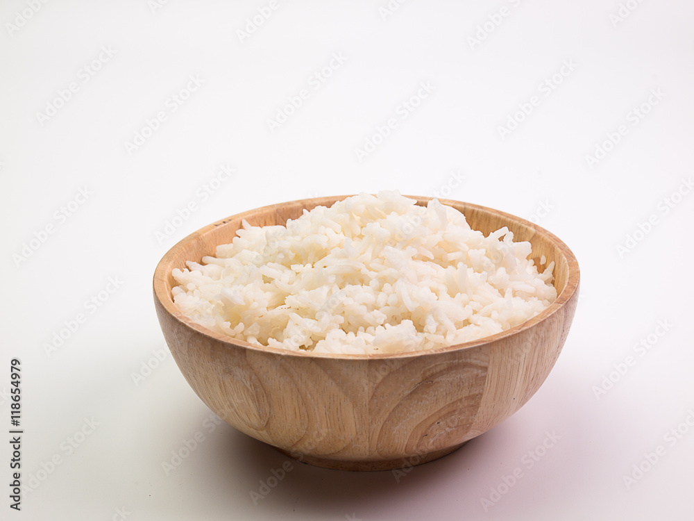 bowl full of rice on bowl full of rice on