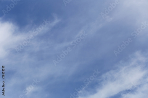 Cloud on blue sky in the daytime.